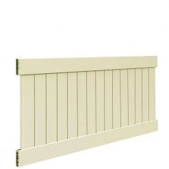 Coupon 🌟 Linden 4 ft. H x 8 ft. W Sand Vinyl Privacy Fence Panel Kit by Veranda ❤️ -Cheap Fence Gates Plus Store sand veranda vinyl fence panels 73014720 40 1000