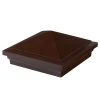 New 🌟 CountrySide 5 in. x 5 in. Simply Brown Acrylic Pyramid Cap by Fiberon 🔔 -Cheap Fence Gates Plus Store simply brown fiberon deck post caps cap pyramid 5 br 64 1000