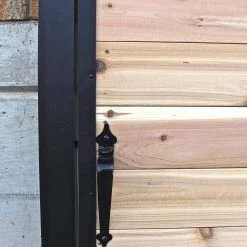 Hot Sale 👏 4 ft. x 6 ft. Wood and Aluminum Fence Gate Kit by Slipfence 🔥 -Cheap Fence Gates Plus Store slipfence metal fence gates sf2 gk100 66 1000