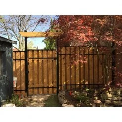 Hot Sale 👏 4 ft. x 6 ft. Wood and Aluminum Fence Gate Kit by Slipfence 🔥 -Cheap Fence Gates Plus Store slipfence metal fence gates sf2 gk100 fa 1000