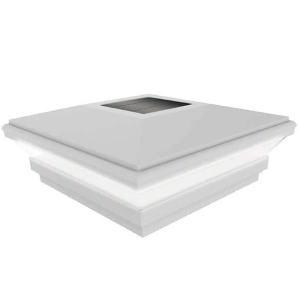 Flash Sale ๐ 5 in. x 5 in. Vinyl Solar-Powered Contemporary Beveled Post Cap by Veranda โ 3 Flash Sale ๐ 5 in. x 5 in. Vinyl Solar-Powered Contemporary Beveled Post Cap by Veranda โ