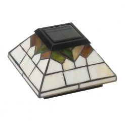 Best Pirce ๐งจ Wellington 4 in. x 4 in./ 5 in. x 5 in. Outdoor Stain Glass Solar Post Cap (2-Pack) by Classy Caps ๐ 14 Best Pirce ๐งจ Wellington 4 in. x 4 in./ 5 in. x 5 in. Outdoor Stain Glass Solar Post Cap (2-Pack) by Classy Caps ๐ -Cheap Fence Gates Plus Store stained glass classy caps deck post caps wg322 1f 1000