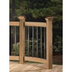 Cheap 🤩 4 in. x 4 in. Wood Victoria Copper Flat Plateau Post Cap by DeckoRail ✨ 7 Cheap 🤩 4 in. x 4 in. Wood Victoria Copper Flat Plateau Post Cap by DeckoRail ✨ -Cheap Fence Gates Plus Store stainless deckorail deck post caps 188907 40 1000