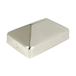 Best reviews of 🤩 4 in. x 6 in. Stainless Steel Pyramid Slip Over Fence Post Cap by Protectyte 🔥