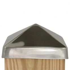 New ✔️ 6 in. x 6 in. Stainless Steel Pyramid Slip Over Fence Post Cap by Protectyte 🧨 16 New ✔️ 6 in. x 6 in. Stainless Steel Pyramid Slip Over Fence Post Cap by Protectyte 🧨 -Cheap Fence Gates Plus Store stainless steel protectyte deck post caps hds534py 44 1000