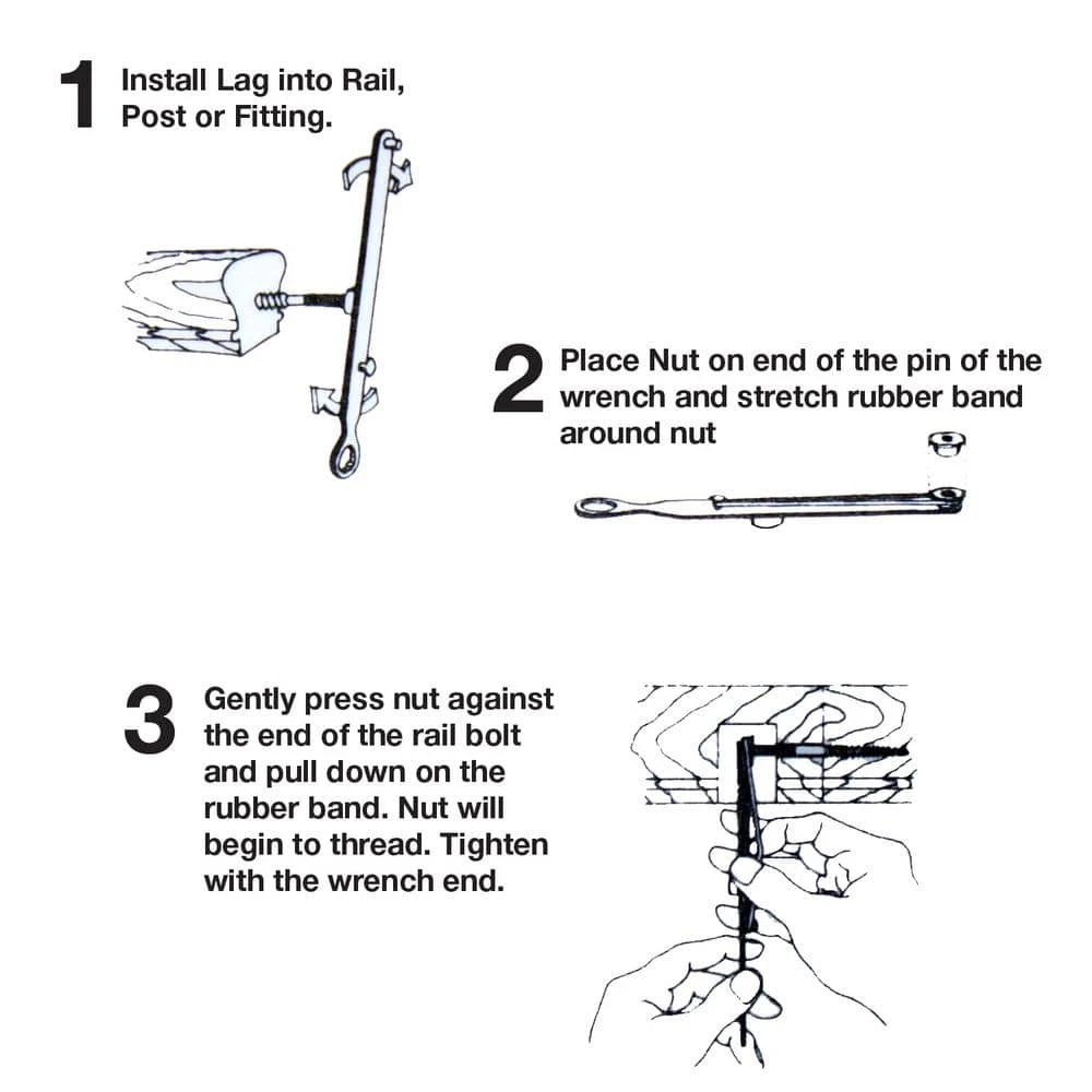 Wholesale ✨ Rail Bolt Wrench for Rail Bolt Kit Sized to Fit Surewood-LNL Rail Bolts by Stair Parts ✔️ 5 Wholesale ✨ Rail Bolt Wrench for Rail Bolt Kit Sized to Fit Surewood-LNL Rail Bolts by Stair Parts ✔️ - Image 3