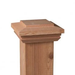 Best reviews of 🔥 Hampton 4 in. x 4 in. Pressure-Treated Wood Pyramid Post Cap by Unbranded ✔️ -Cheap Fence Gates Plus Store tan deck post caps 58670 1f 1000