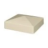 Best deal 🎉 5 in. x 5 in. Tan Vinyl External Pyramid Fence Post Cap by Veranda 🎁 -Cheap Fence Gates Plus Store tan veranda deck post caps 116089 64 1000
