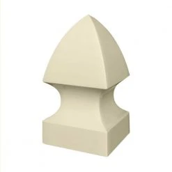 Best deal ⭐ 5 in. x 5 in. Tan Vinyl Gothic Fence Post Cap by Veranda ✔️