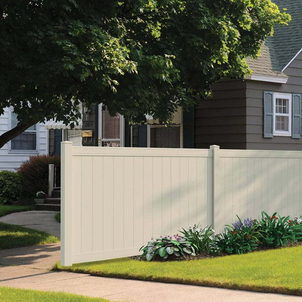 Wholesale 😀 Pro Series 5 in. x 5 in. x 8 ft. Tan Vinyl Woodbridge Routed End Fence Post by Veranda ✔️ 4 Wholesale 😀 Pro Series 5 in. x 5 in. x 8 ft. Tan Vinyl Woodbridge Routed End Fence Post by Veranda ✔️ - Image 2