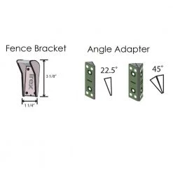 Cheapest 🌟 Seclusions Fence Bracket 4-Pack by Trex 👏 -Cheap Fence Gates Plus Store trex fence hardware fbracket 44 1000