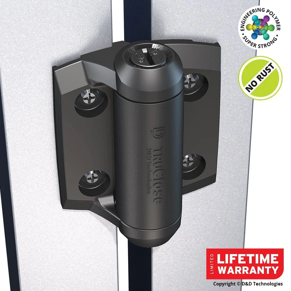 Cheapest ๐ D&D 2-7/8 in. x 3-3/4 in. Black Self-Closing Metal Gate Hinge (2-Pack) by Tru-Close ๐ฏ 7 Cheapest ๐ D&D 2-7/8 in. x 3-3/4 in. Black Self-Closing Metal Gate Hinge (2-Pack) by Tru-Close ๐ฏ - Image 5