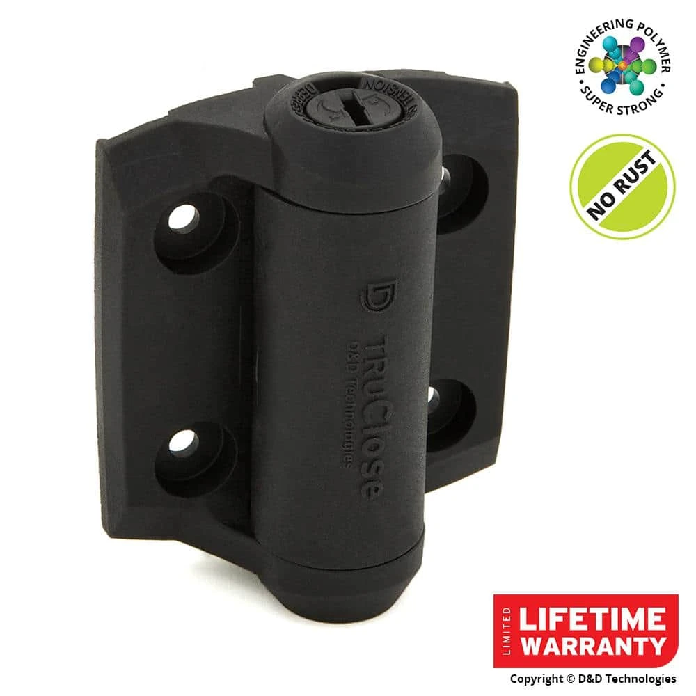 Cheapest ๐ D&D 2-7/8 in. x 3-3/4 in. Black Self-Closing Metal Gate Hinge (2-Pack) by Tru-Close ๐ฏ 5 Cheapest ๐ D&D 2-7/8 in. x 3-3/4 in. Black Self-Closing Metal Gate Hinge (2-Pack) by Tru-Close ๐ฏ - Image 3