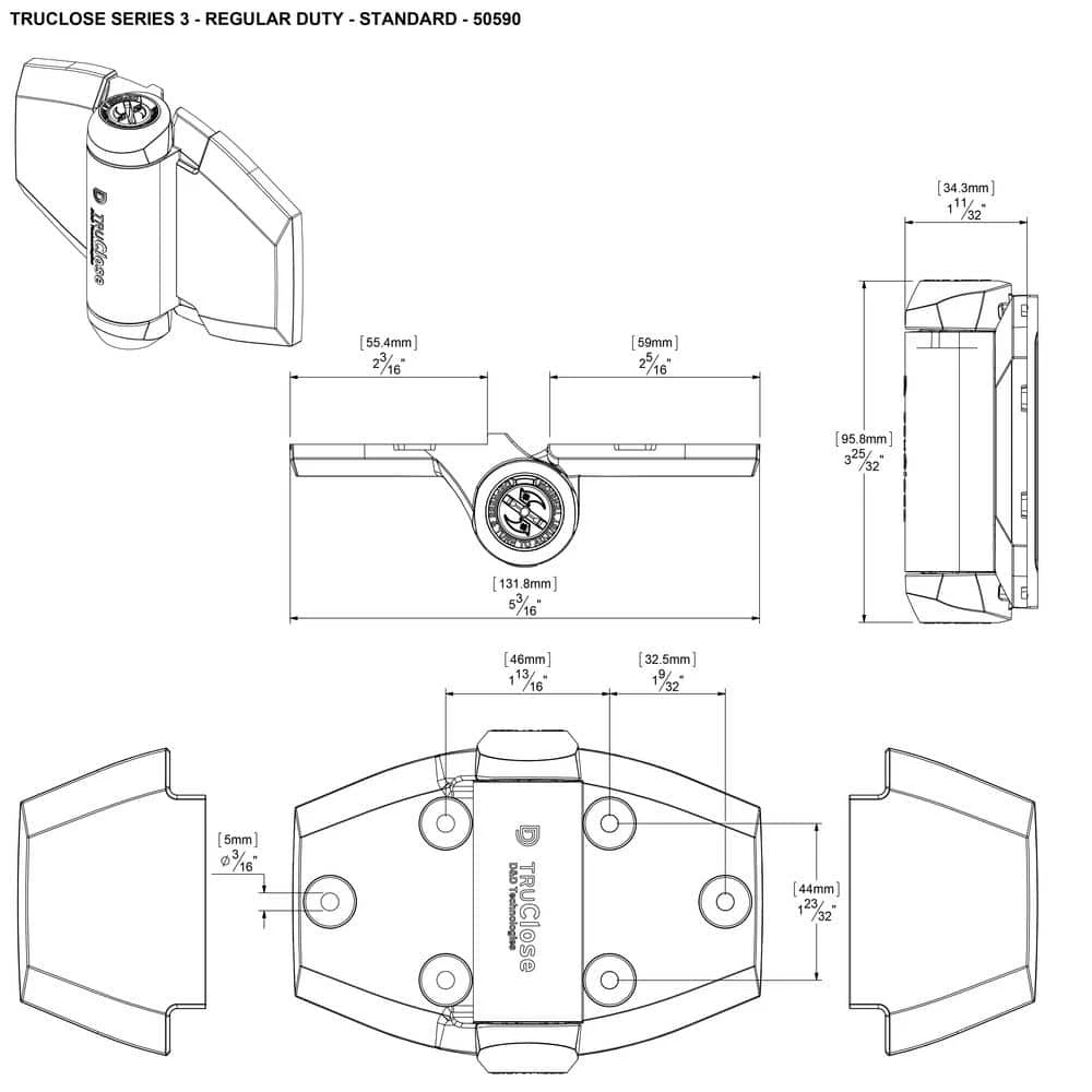 Best deal โ D&D 5-1/8 in. x 3-3/4 in. Black Self-Closing Vinyl and Wood Gate Hinge (2-Piece) by Tru-Close ๐ฅฐ 7 Best deal โ D&D 5-1/8 in. x 3-3/4 in. Black Self-Closing Vinyl and Wood Gate Hinge (2-Piece) by Tru-Close ๐ฅฐ - Image 5