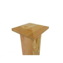 Brand new 🎉 5 in. x 5 in. 15 Flat Top Cedar Post Cap by Unbranded ✔️ -Cheap Fence Gates Plus Store unfinished cedar deck post caps 15 flat top 4f 1000