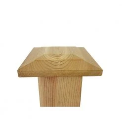 Brand new 🎉 5 in. x 5 in. 15 Flat Top Cedar Post Cap by Unbranded ✔️ -Cheap Fence Gates Plus Store unfinished cedar deck post caps 15 flat top fa 1000