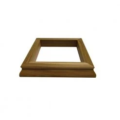 Hot Sale 🎁 4 in. x 4 in. x 3/4 in. Tall Cedar Post Base Trim by Unbranded 🧨 -Cheap Fence Gates Plus Store unfinished cedar deck post caps post base trim 3 4 4f 1000