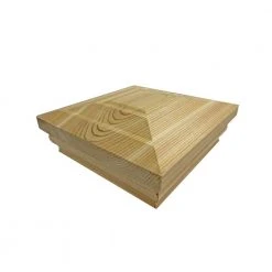 Wholesale 👍 4 in. x 4 in. Step-In Flat Top Cedar Post Cap by Unbranded 😀