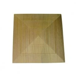 Wholesale 🎁 4 in. x 4 in. Step-Out Pyramid Cedar Post Cap by Unbranded 🎁 -Cheap Fence Gates Plus Store unfinished cedar deck post caps step out pyramid 4f 1000