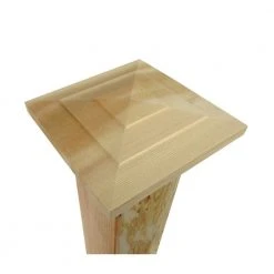 Wholesale 🎁 4 in. x 4 in. Step-Out Pyramid Cedar Post Cap by Unbranded 🎁 -Cheap Fence Gates Plus Store unfinished cedar deck post caps step out pyramid 76 1000