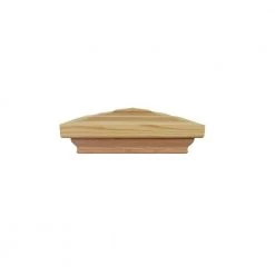 Wholesale 🎁 4 in. x 4 in. Step-Out Pyramid Cedar Post Cap by Unbranded 🎁 -Cheap Fence Gates Plus Store unfinished cedar deck post caps step out pyramid fa 1000
