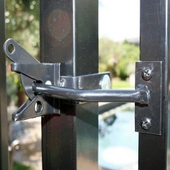 Deals 🧨 Black Steel Deluxe Fence Gate Hardware Kit by US Door & Fence ✨ -Cheap Fence Gates Plus Store us door fence gate opener accessories ghkdus 31 1000