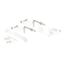 Discount ❤️ White Steel Deluxe Fence Gate Hardware Kit by US Door & Fence ⭐
