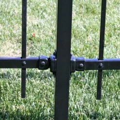 Promo 🎁 Pro Series 1.75 in. x 3.25 in. Black Powder-Coated Steel Fence Swivel Mounting Bracket (2-Pack) by US Door & Fence 🔥 -Cheap Fence Gates Plus Store us door fence gate opener accessories smbfus 31 1000