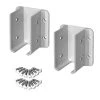 Coupon 🎉 White Vinyl Fence Bracket Kit (2-Pack) by Veranda ✔️ -Cheap Fence Gates Plus Store veranda fence hardware 116058 64 1000