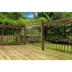 Coupon 💯 3-1/8 in. x 3-1/8 in. x 54 in. Brown Treated Deck Railing Post by Vista Railing Systems Inc ✔️ -Cheap Fence Gates Plus Store vista railing systems inc wood deck posts bt9106054u 1f 1000