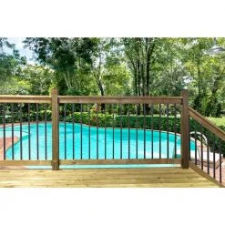 Coupon 💯 3-1/8 in. x 3-1/8 in. x 54 in. Brown Treated Deck Railing Post by Vista Railing Systems Inc ✔️ -Cheap Fence Gates Plus Store vista railing systems inc wood deck posts bt9106054u 31 1000