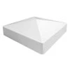 Promo 👏 5 in. x 5 in. Vinyl White Pyramid Post Cap by Barrette Outdoor Living ✨