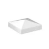 Buy 💯 2 in. x 2 in. White Aluminum Pyramid Post Top by Barrette Outdoor Living ❤️ -Cheap Fence Gates Plus Store white barrette outdoor living deck post caps 73010690 64 1000