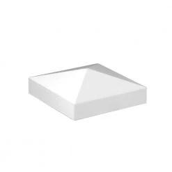 Buy 💯 2 in. x 2 in. White Aluminum Pyramid Post Top by Barrette Outdoor Living ❤️