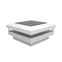 Best Sale ❤️ VersaRail 2.5 in. White Aluminum Rail Solar Post Top by Barrette Outdoor Living 🔔