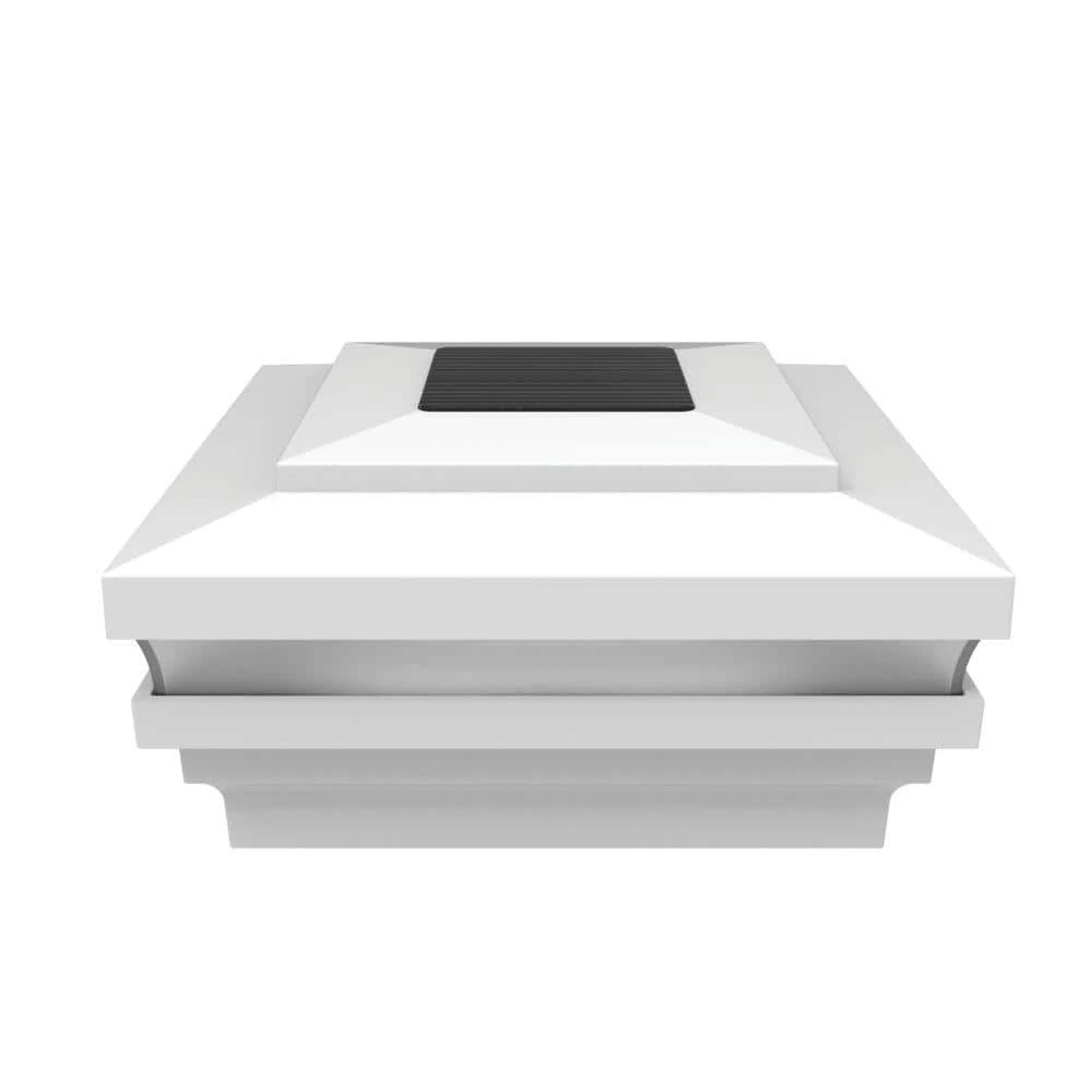 Flash Sale ๐ 4.25 in. x 4.25 in. White Aluminum Rail Solar LED Post Cap by Barrette Outdoor Living ๐ 4 Flash Sale ๐ 4.25 in. x 4.25 in. White Aluminum Rail Solar LED Post Cap by Barrette Outdoor Living ๐ - Image 2