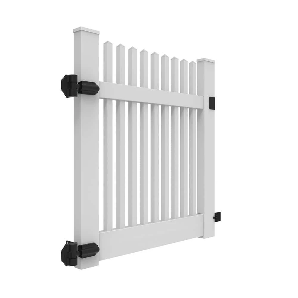 Discount 🎉 Yukon Straight 4 ft. W x 4 ft. H White Vinyl Un-Assembled Fence Gate by Barrette Outdoor Living 🔔 4 Discount 🎉 Yukon Straight 4 ft. W x 4 ft. H White Vinyl Un-Assembled Fence Gate by Barrette Outdoor Living 🔔 - Image 2