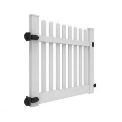 Brand new 🌟 Kettle Straight 5 ft. W x 4 ft. H White Vinyl Un-Assembled Fence Gate by Barrette Outdoor Living ✨ -Cheap Fence Gates Plus Store white barrette outdoor living vinyl fence gates 73014756 c3 1000