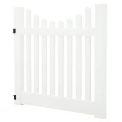 Wholesale ✔️ Kettle Scallop 5 ft. W x 4 ft. H White Vinyl Un-Assembled Fence Gate by Barrette Outdoor Living 🛒 -Cheap Fence Gates Plus Store white barrette outdoor living vinyl fence gates 73014760 a0 1000