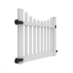 Wholesale ✔️ Kettle Scallop 5 ft. W x 4 ft. H White Vinyl Un-Assembled Fence Gate by Barrette Outdoor Living 🛒 -Cheap Fence Gates Plus Store white barrette outdoor living vinyl fence gates 73014760 c3 1000