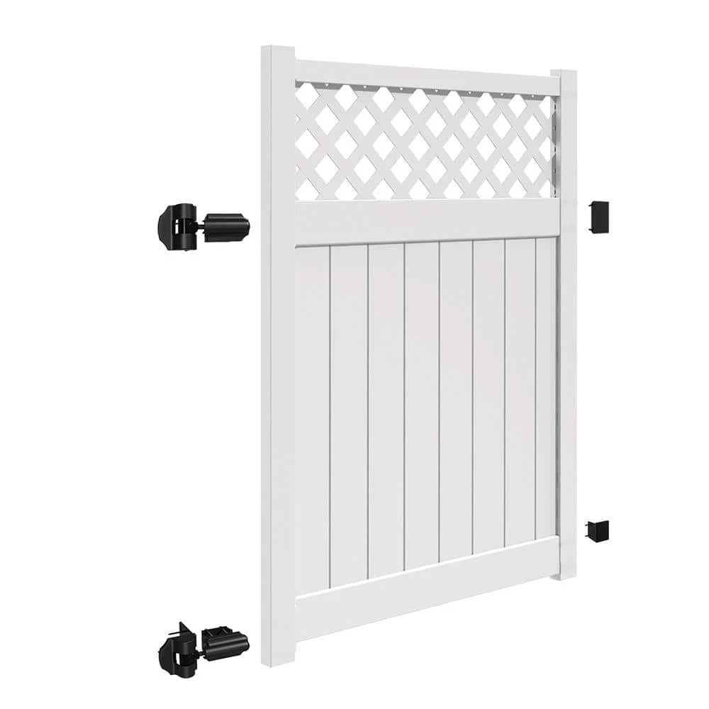 Buy 🔥 Valley 5 ft. W x 6 ft. H White Vinyl Un-Assembled Fence Gate by Barrette Outdoor Living ✔️ 4 Buy 🔥 Valley 5 ft. W x 6 ft. H White Vinyl Un-Assembled Fence Gate by Barrette Outdoor Living ✔️ - Image 2