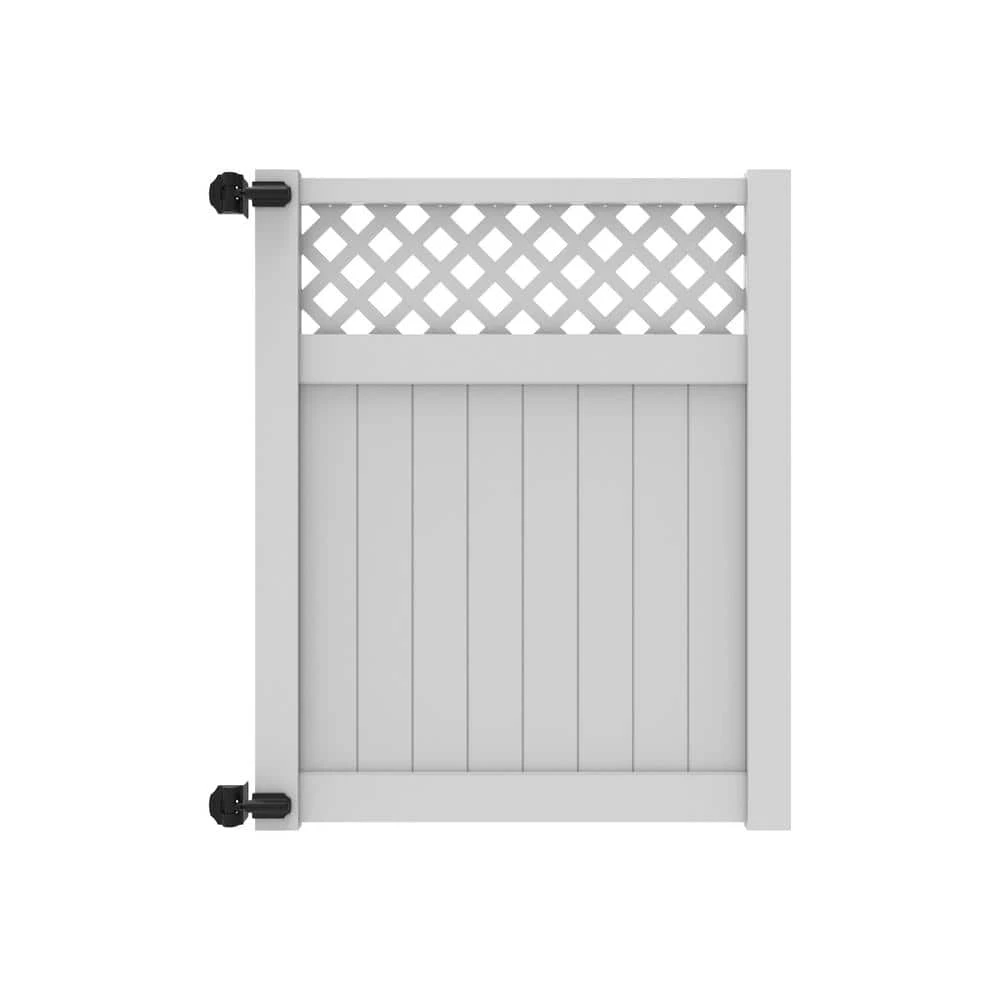 Buy 🔥 Valley 5 ft. W x 6 ft. H White Vinyl Un-Assembled Fence Gate by Barrette Outdoor Living ✔️ 3 Buy 🔥 Valley 5 ft. W x 6 ft. H White Vinyl Un-Assembled Fence Gate by Barrette Outdoor Living ✔️