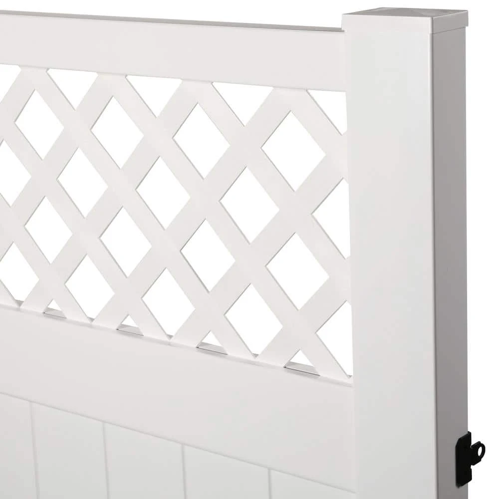 Buy 🔥 Valley 5 ft. W x 6 ft. H White Vinyl Un-Assembled Fence Gate by Barrette Outdoor Living ✔️ 7 Buy 🔥 Valley 5 ft. W x 6 ft. H White Vinyl Un-Assembled Fence Gate by Barrette Outdoor Living ✔️ - Image 5