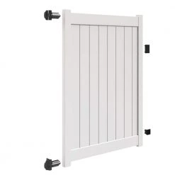 Top 10 🧨 Bryce and Washington Series 5 ft. W x 6 ft. H White Vinyl Un-Assembled Fence Gate by Barrette Outdoor Living 🧨 -Cheap Fence Gates Plus Store white barrette outdoor living vinyl fence gates 73025126 a0 1000