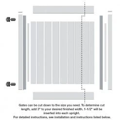 Hot Sale ❤️ Bryce and Washington Series 5 ft. W x 4 ft. H White Vinyl Drive Fence Gate Kit by Barrette Outdoor Living ⌛ 7 Hot Sale ❤️ Bryce and Washington Series 5 ft. W x 4 ft. H White Vinyl Drive Fence Gate Kit by Barrette Outdoor Living ⌛ -Cheap Fence Gates Plus Store white barrette outdoor living vinyl fence gates 73025130 4f 1000