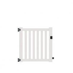 Outlet ⌛ Colorado 4 ft. W x 4 ft. H White Vinyl Un-Assembled Fence Gate by Barrette Outdoor Living 🛒
