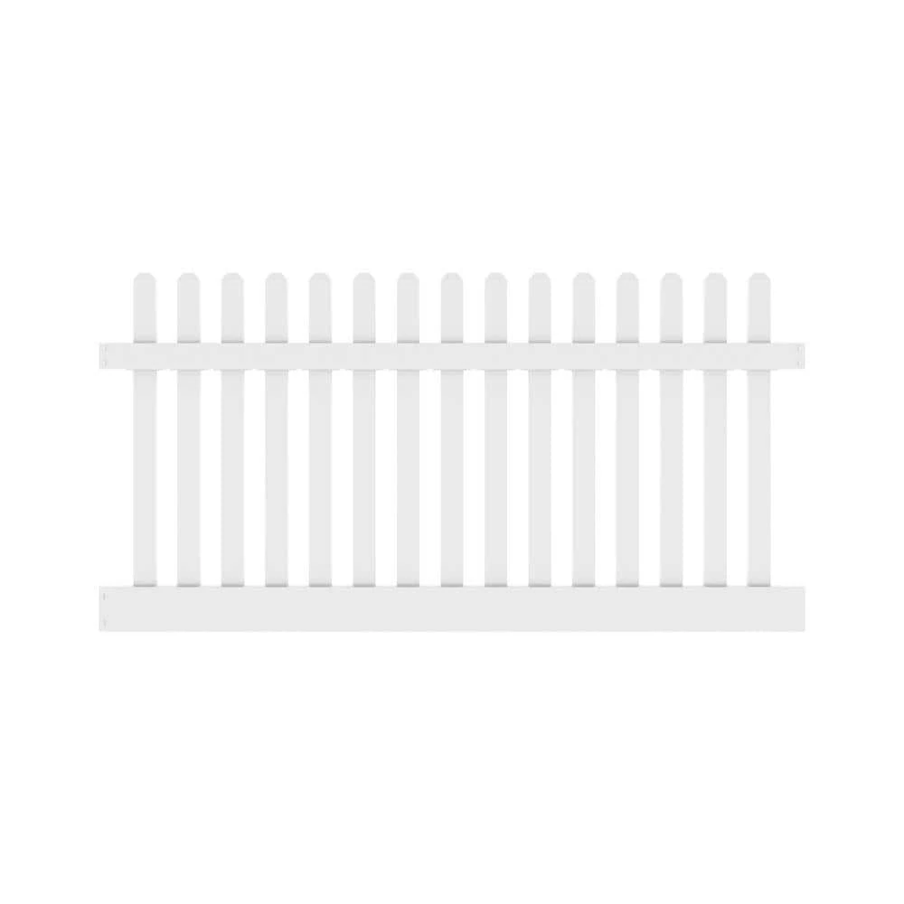 Cheap ✔️ Kettle Straight 4 ft. H x 8 ft. W White Vinyl Un-Assembled Fence Panel by Barrette Outdoor Living 😉 3 Cheap ✔️ Kettle Straight 4 ft. H x 8 ft. W White Vinyl Un-Assembled Fence Panel by Barrette Outdoor Living 😉