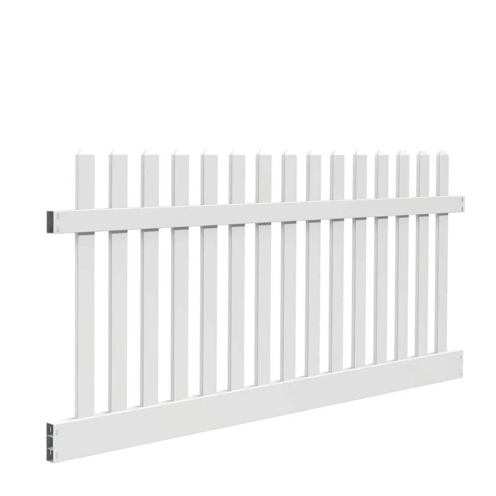 Cheap ✔️ Kettle Straight 4 ft. H x 8 ft. W White Vinyl Un-Assembled Fence Panel by Barrette Outdoor Living 😉 6 Cheap ✔️ Kettle Straight 4 ft. H x 8 ft. W White Vinyl Un-Assembled Fence Panel by Barrette Outdoor Living 😉 - Image 4