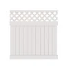 Best Sale 🧨 6 ft. H x 6 ft. W Valley White Vinyl Fence Panel Kit by Barrette Outdoor Living ⌛ -Cheap Fence Gates Plus Store white barrette outdoor living vinyl fence panels 73014375 64 1000