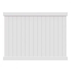 Deals ⌛ Bryce 6 ft. H x 8 ft. W White Vinyl Un-Assembled Fence Panel by Barrette Outdoor Living ✔️
